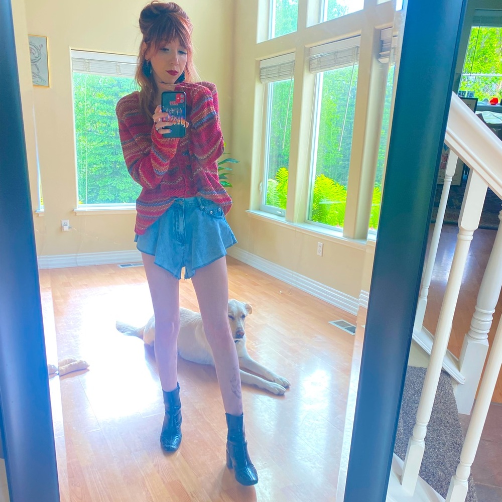 Chunky Knit Colorful Cardigan